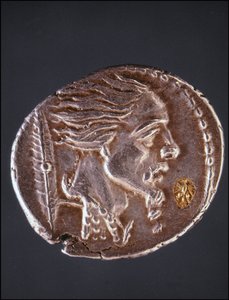 एक गॉलोइस टुकड़े पर Vercingetorix की प्रोफ़ाइल मान लें। पदक संग्रह का संग्रहालय। मिलन
