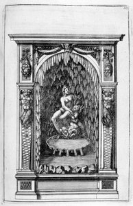 फाउंटेन, ग्रोटो डिजाइन, 1664। द्वारा जॉर्ज एंड्रियास बॉकलर