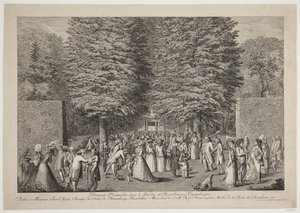 कोपेनहौगे में रोसेनबर्ग गार्डन में पहली सैर द्वारा जॉर्ज क्रिश्चियन स्कूल