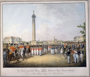 Tableau de l "Armee Royale de Hanover," Tableau des Armees de l "Europe" से, Luwig Von Kleist द्वारा, c.1828-1845