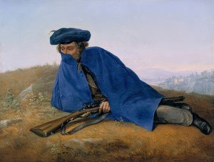 चौकी पर। 1829