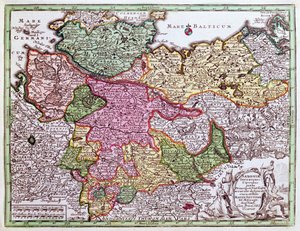 उत्तरी जर्मनी का नक्शा, एक एटलस से