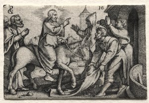 द लाइफ ऑफ जीसस क्राइस्ट: क्राइस्ट एंटरिंग जेरूसलम, सी। 1534-1535। द्वारा जॉर्ज पेन्कज़