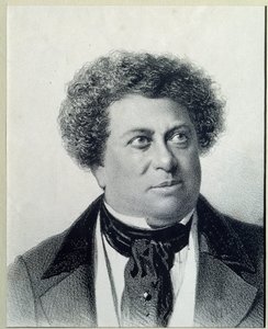 लेखक अलेक्जेंड्रे डुमास का पोर्ट्रेट (1802-1870)