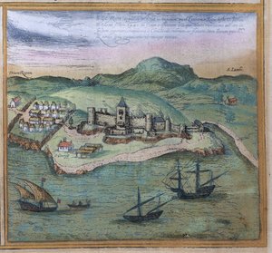 दुनिया से Elmina, c.1572