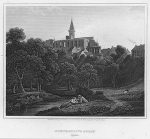 Dumfermling अभय, Fifeshire (उत्कीर्णन) द्वारा जॉर्ज (बाद) अर्नाल्डो