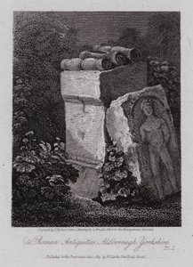 रोमन पुरावशेष, एल्डबोरो, यॉर्कशायर (उत्कीर्णन) द्वारा जॉर्ज (बाद) अर्नाल्डो