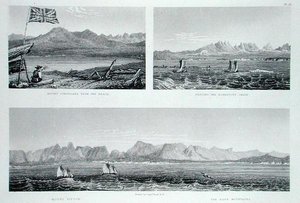 एडवर्ड फाइंडन (1791-1857) द्वारा उकेरी गई सर जॉन फ्रैंकलिन (1786-1847) द्वारा 'नैरेटिव ऑफ ए सेकेंड एक्सपीडिशन टू द शोर्स ऑफ पोलर सी इन द ईयर्स 1825-27' से रिचर्डसन की चेन, 1828 में प्रकाशित (उत्कीर्णन)