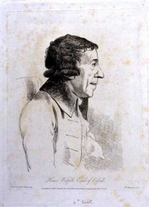 होरेस वालपोल, ऑरफोर्ड का चौथा अर्ल (1717-97), विलियम डेनियल द्वारा उकेरा गया (1769-1837) द्वारा जॉर्ज (बाद) नृत्य