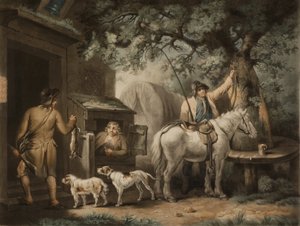 द स्पोर्ट्समैन्स रिटर्न, विलियम वार्ड (1766-1826) द्वारा उकेरा गया (मेज़ोटिन्ट)