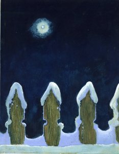 चाँदनी बर्फीली बाड़, 1970 द्वारा जॉर्ज एडम्सन