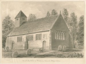 व्हिटमोर चर्च: सीपिया ड्राइंग, 1841