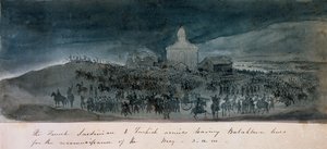 फ्रांसीसी, सार्डिन और तुर्की सेनाओं ने एक टोही, 1854 के लिए बालाक्लाव लाइनों को छोड़ दिया
