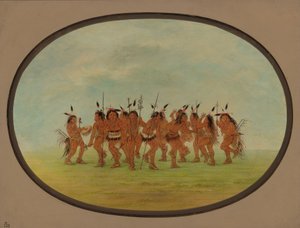 मनोरंजक नृत्य - सिओक्स, 18611869। द्वारा जॉर्ज कैटलिन