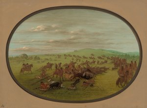 कैमंचीज़ मूविंग, 18611869। द्वारा जॉर्ज कैटलिन
