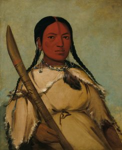 चिन-चा-पी, फायर बग दैट क्रीप्स, वाइफ ऑफ पिजन्स एग हेड, 1832। द्वारा जॉर्ज कैटलिन