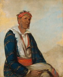 कोल-ली, एक बैंड प्रमुख, 1834। द्वारा जॉर्ज कैटलिन