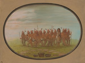 बर्दाचे के लिए नृत्य - सौकी, 18611869। द्वारा जॉर्ज कैटलिन