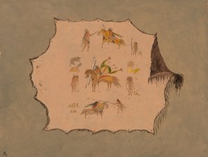 शानदार पेशेवर डिजाइनों के साथ पावनी डॉक्टर के रोब की प्रतिकृति, 18611869। द्वारा जॉर्ज कैटलिन
