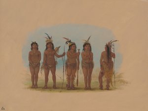 पांच कैरिबियाई भारतीय, 18541869। द्वारा जॉर्ज कैटलिन