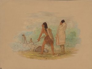 फ्लैटहेड इंडियंस, 1861। द्वारा जॉर्ज कैटलिन