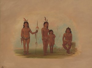 फोर गू-ए-गिव इंडियंस, 18541869। द्वारा जॉर्ज कैटलिन