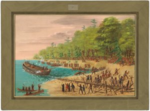 ग्रिफ़िन का शुभारंभ. जुलाई 1679 द्वारा जॉर्ज कैटलिन