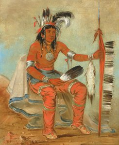 ओ'न-डेग, द क्रो, ए डैंडी, 1836। द्वारा जॉर्ज कैटलिन