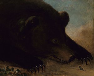 भूरा भालू और चूहे के चित्र, लाइफ साइज, 1846-1848। द्वारा जॉर्ज कैटलिन