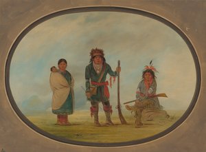 तीन मिकमैक भारतीय, 18611869। द्वारा जॉर्ज कैटलिन