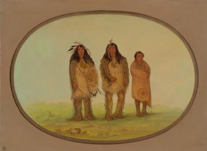 दो Nezperce योद्धा और एक लड़का, 18551869। द्वारा जॉर्ज कैटलिन