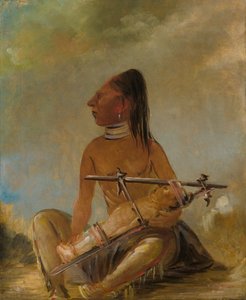 महिला और बाल, दिखा रहा है कि बच्चों के सिर कैसे चपटे होते हैं, 1837-1839 द्वारा जॉर्ज कैटलिन