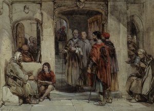 1850 में मठवासी जीवन का दृश्य द्वारा जॉर्ज कैटरमोल