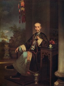 कैसे Qua, कैंटन में हांग व्यापारियों के प्रमुख, c1830 द्वारा जॉर्ज चिन्नारी
