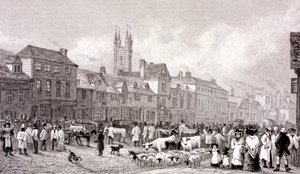 स्मिथफील्ड मार्केट, लंदन, c1830