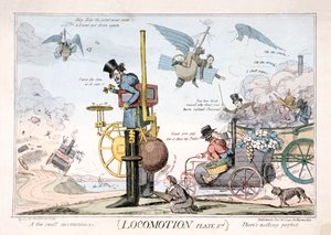 लोकोमोशन, लंदन, c1820 द्वारा जॉर्ज क्रूइशांक