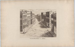 मैनचेस्टर, 1851, 1851, 1851 में। द्वारा जॉर्ज क्रूइशांक