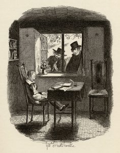 चार्ल्स डिकेंस (1812-70) 1838 के &39;द एडवेंचर्स ऑफ ऑलिवर ट्विस्ट&39; से भिक्षु और यहूदी, चैपमैन und हॉल, 1901 द्वारा प्रकाशित द्वारा जॉर्ज क्रूइशांक