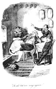 ओह आह! उड़ान की अंगूठी फिर से!, c1840s। द्वारा जॉर्ज क्रूइशांक