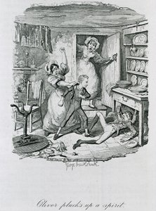 ओलिवर प्लक्स अप स्पिरिट, 1837 द्वारा जॉर्ज क्रूइशांक
