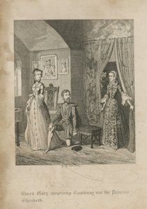 क्वीन मैरी ने कोर्टेन और राजकुमारी एलिजाबेथ को आश्चर्यचकित कर दिया द्वारा जॉर्ज क्रूइशांक