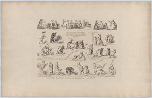 महान प्रदर्शनी की कुछ डोलरीज, 1851, 1851। द्वारा जॉर्ज क्रूइशांक