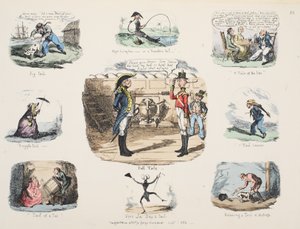 टेल, पब बताओ। 1832 (हाथ के रंग की नक्काशी द्वारा जॉर्ज क्रूइशांक