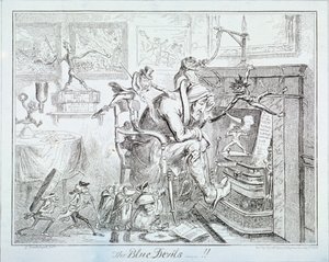 द ब्लू डेविल्स, 1835 द्वारा जॉर्ज क्रूइशांक