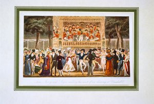 पियर्स एगनो द्वारा वॉक्सहॉल गार्डन, 'लाइफ इन लंदन, आदि' द्वारा जॉर्ज क्रूइशांक