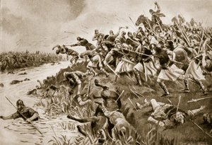 एलांडन की लड़ाई, 825 ईस्वी, &39;हचिंसन की कहानी ब्रिटिश राष्ट्र की कहानी&39;, c.1920