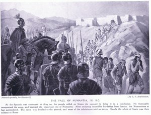 नुमंतिया की गिरावट 133BC द्वारा जॉर्ज डर्विले रॉलैंडसन