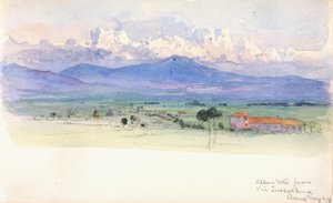 टस्कोलाना, रोम, 1900 से अल्बान पर्वत।
