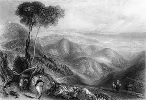 दून की घाटी, लंढौर रिज से, 1838।