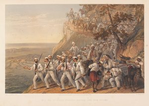  1 बंगाल फुसिलियर्स दुगशई से नीचे मार्च , 1857